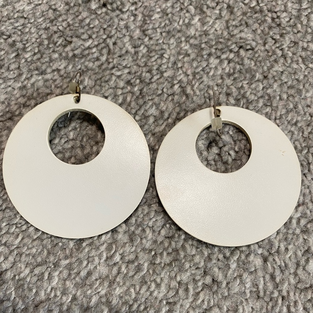 Nickel & Suede Earrings 
(2.5 inches)